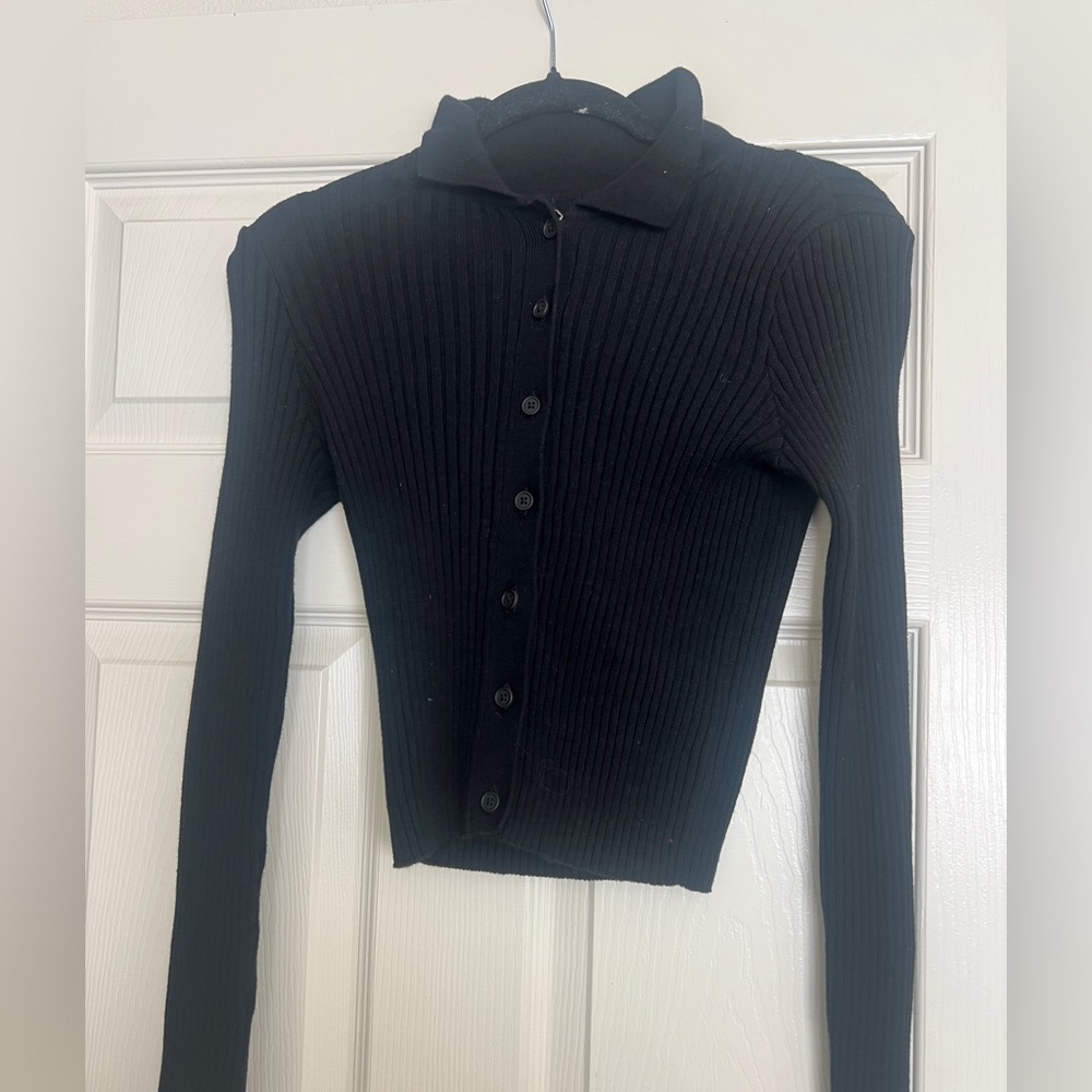 Brandy Melville ribbed black sweater